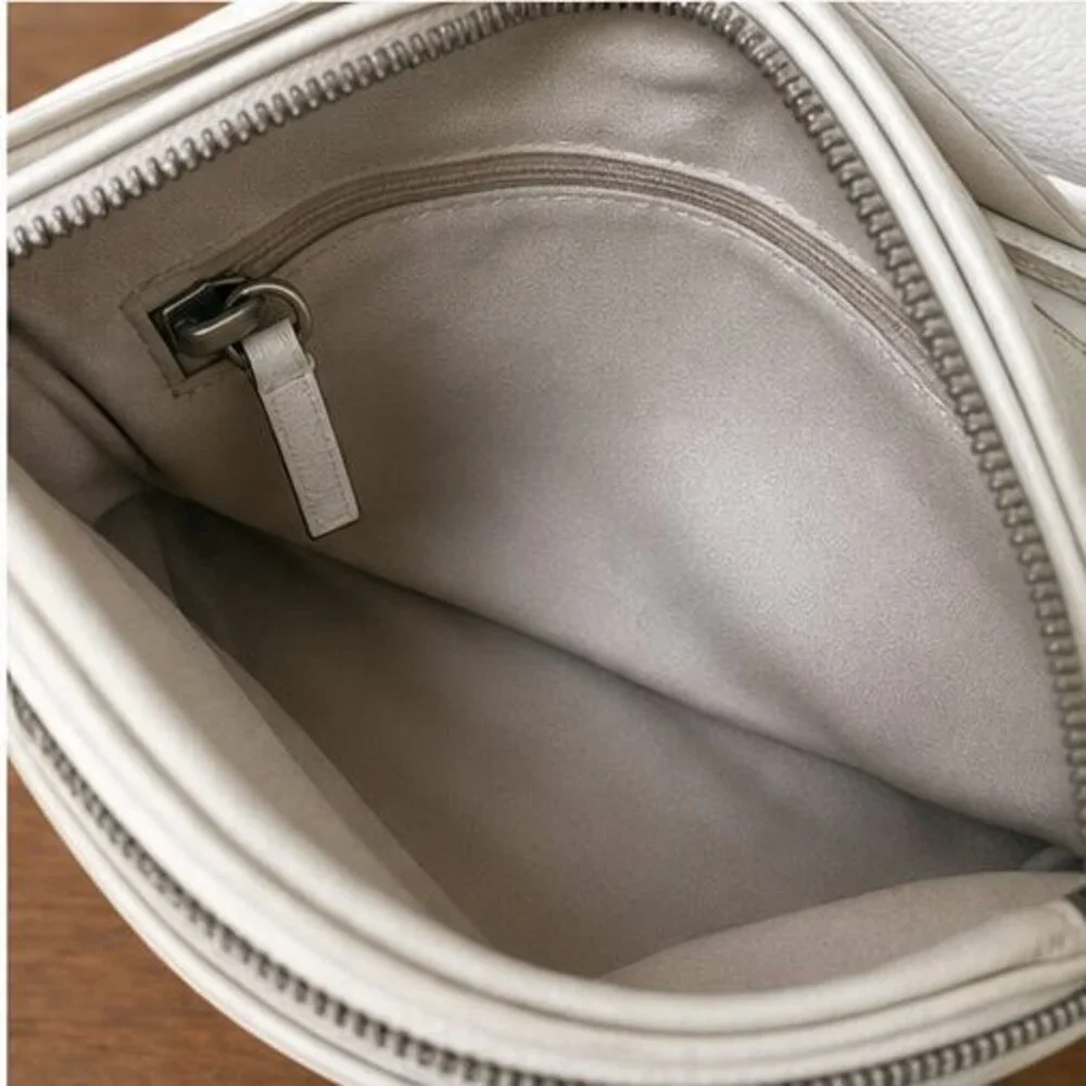 Stone Canvas Crossbody Bag